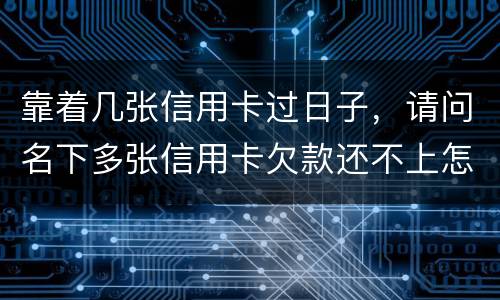 靠着几张信用卡过日子，请问名下多张信用卡欠款还不上怎么办