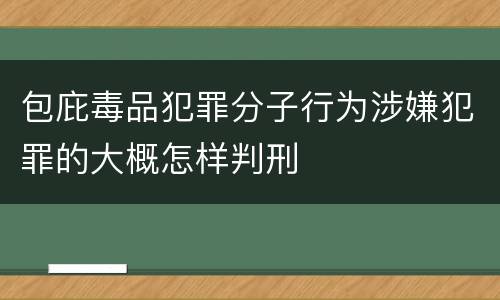 包庇毒品犯罪分子行为涉嫌犯罪的大概怎样判刑