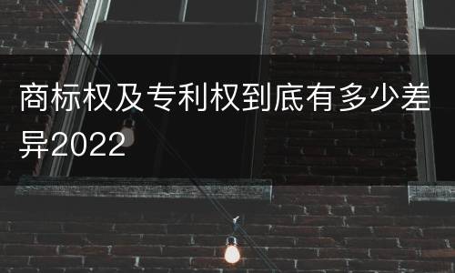 商标权及专利权到底有多少差异2022