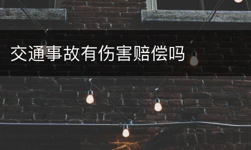 交通事故有伤害赔偿吗