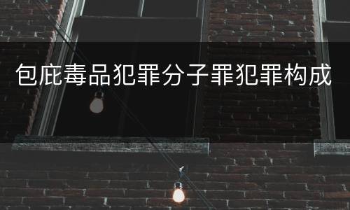 包庇毒品犯罪分子罪犯罪构成