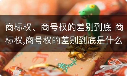 商标权、商号权的差别到底 商标权,商号权的差别到底是什么