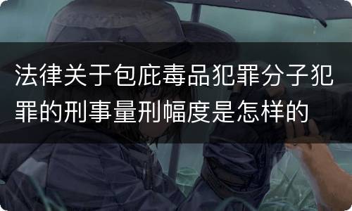 法律关于包庇毒品犯罪分子犯罪的刑事量刑幅度是怎样的