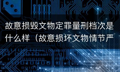 故意损毁文物定罪量刑档次是什么样（故意损坏文物情节严重）