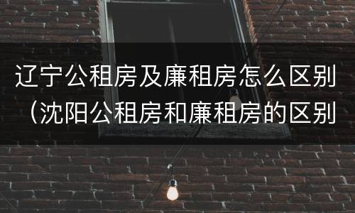 辽宁公租房及廉租房怎么区别（沈阳公租房和廉租房的区别）