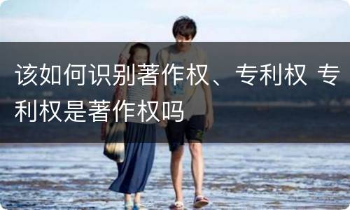 该如何识别著作权、专利权 专利权是著作权吗