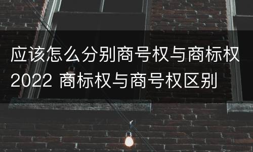 应该怎么分别商号权与商标权2022 商标权与商号权区别