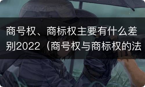 商号权、商标权主要有什么差别2022（商号权与商标权的法律冲突与解决）
