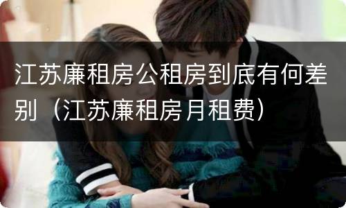 江苏廉租房公租房到底有何差别（江苏廉租房月租费）