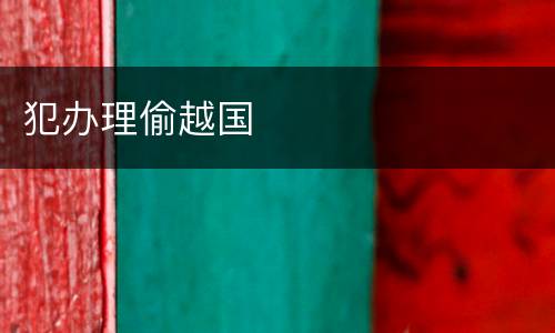 犯办理偷越国