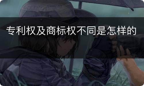 专利权及商标权不同是怎样的