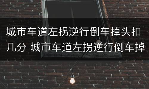 城市车道左拐逆行倒车掉头扣几分 城市车道左拐逆行倒车掉头扣几分啊