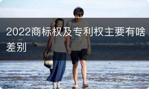 2022商标权及专利权主要有啥差别