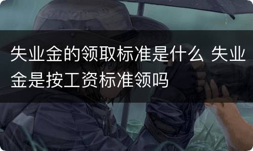失业金的领取标准是什么 失业金是按工资标准领吗