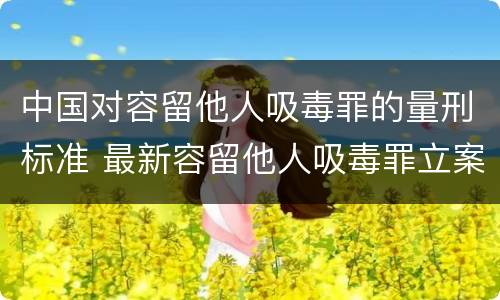 中国对容留他人吸毒罪的量刑标准 最新容留他人吸毒罪立案标准