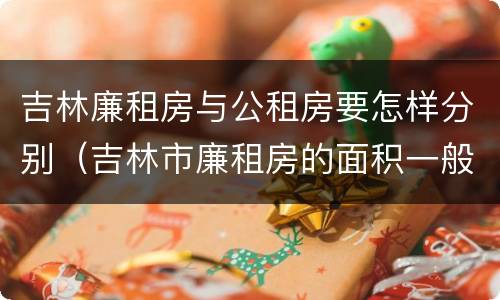 吉林廉租房与公租房要怎样分别（吉林市廉租房的面积一般多大）