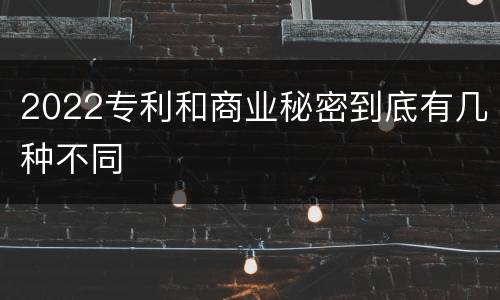 2022专利和商业秘密到底有几种不同