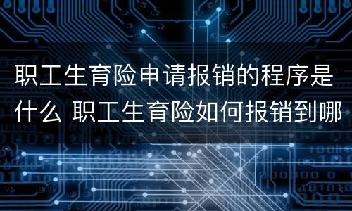 职工生育险申请报销的程序是什么 职工生育险如何报销到哪里报销