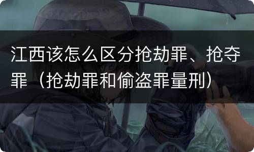 江西该怎么区分抢劫罪、抢夺罪（抢劫罪和偷盗罪量刑）