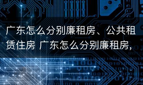 广东怎么分别廉租房、公共租赁住房 广东怎么分别廉租房,公共租赁住房和商品房