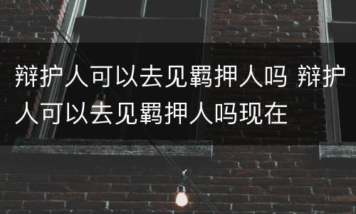 辩护人可以去见羁押人吗 辩护人可以去见羁押人吗现在