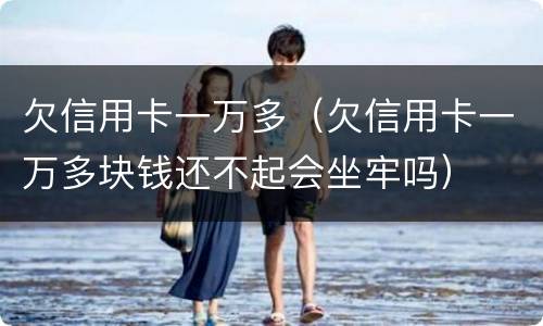 欠信用卡一万多（欠信用卡一万多块钱还不起会坐牢吗）