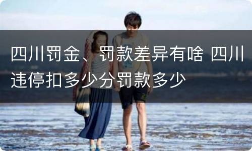 四川罚金、罚款差异有啥 四川违停扣多少分罚款多少