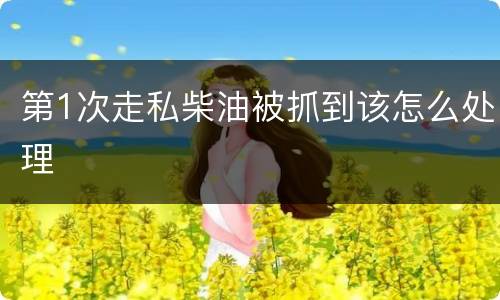 第1次走私柴油被抓到该怎么处理