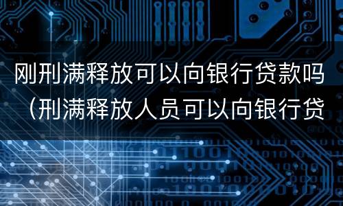 刚刑满释放可以向银行贷款吗（刑满释放人员可以向银行贷款吗）