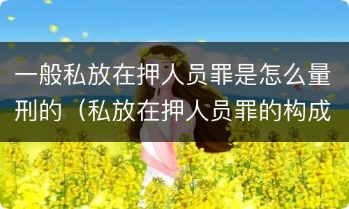 一般私放在押人员罪是怎么量刑的（私放在押人员罪的构成要件是）