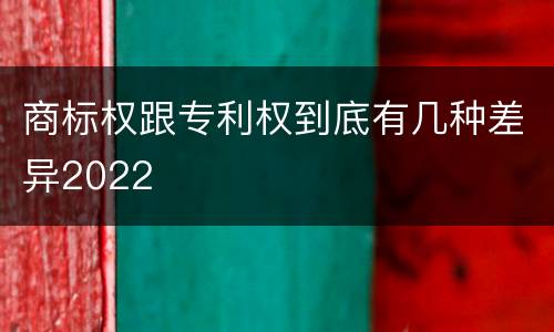 商标权跟专利权到底有几种差异2022