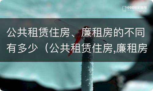公共租赁住房、廉租房的不同有多少（公共租赁住房,廉租房的不同有多少种）