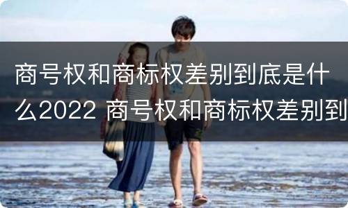 商号权和商标权差别到底是什么2022 商号权和商标权差别到底是什么2022年的