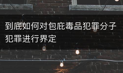 到底如何对包庇毒品犯罪分子犯罪进行界定