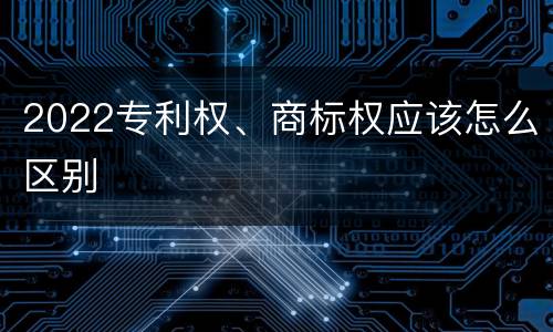 2022专利权、商标权应该怎么区别