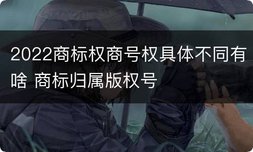 2022商标权商号权具体不同有啥 商标归属版权号
