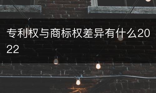 专利权与商标权差异有什么2022