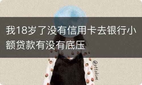 我18岁了没有信用卡去银行小额贷款有没有底压