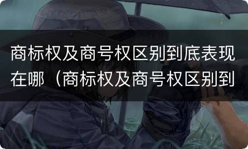 商标权及商号权区别到底表现在哪（商标权及商号权区别到底表现在哪些方面）