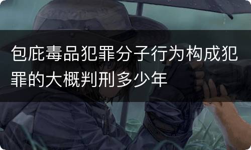 包庇毒品犯罪分子行为构成犯罪的大概判刑多少年