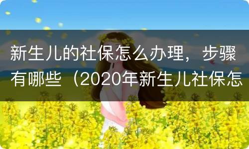 新生儿的社保怎么办理，步骤有哪些（2020年新生儿社保怎么办理 需要什么手续）