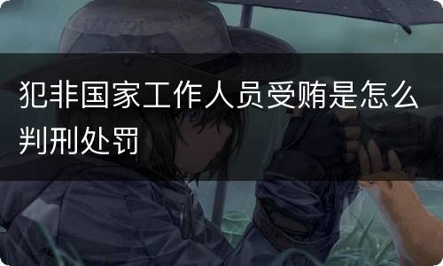 犯非国家工作人员受贿是怎么判刑处罚