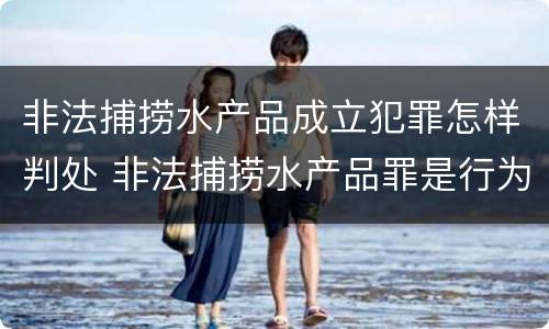 非法捕捞水产品成立犯罪怎样判处 非法捕捞水产品罪是行为犯吗