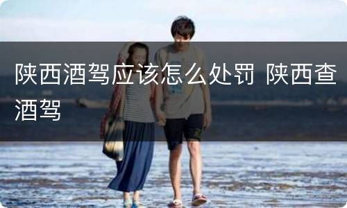 陕西酒驾应该怎么处罚 陕西查酒驾
