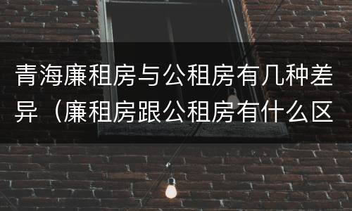 青海廉租房与公租房有几种差异（廉租房跟公租房有什么区别）