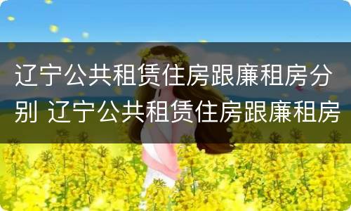 辽宁公共租赁住房跟廉租房分别 辽宁公共租赁住房跟廉租房分别在哪