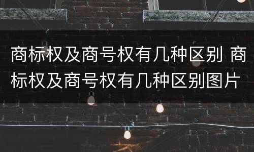 商标权及商号权有几种区别 商标权及商号权有几种区别图片