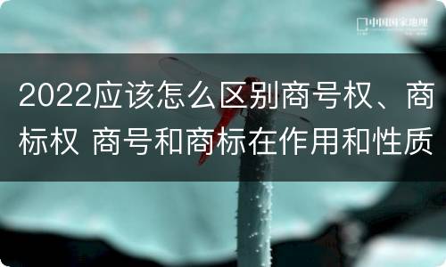 2022应该怎么区别商号权、商标权 商号和商标在作用和性质上有较大区别