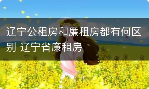 辽宁公租房和廉租房都有何区别 辽宁省廉租房