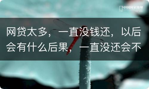 网贷太多，一直没钱还，以后会有什么后果，一直没还会不会一直在黑名单